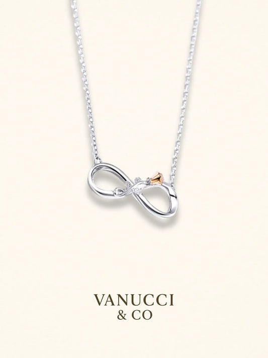 Collar símbolo infinito con Flor Plata 925 - VANUCCI & CO