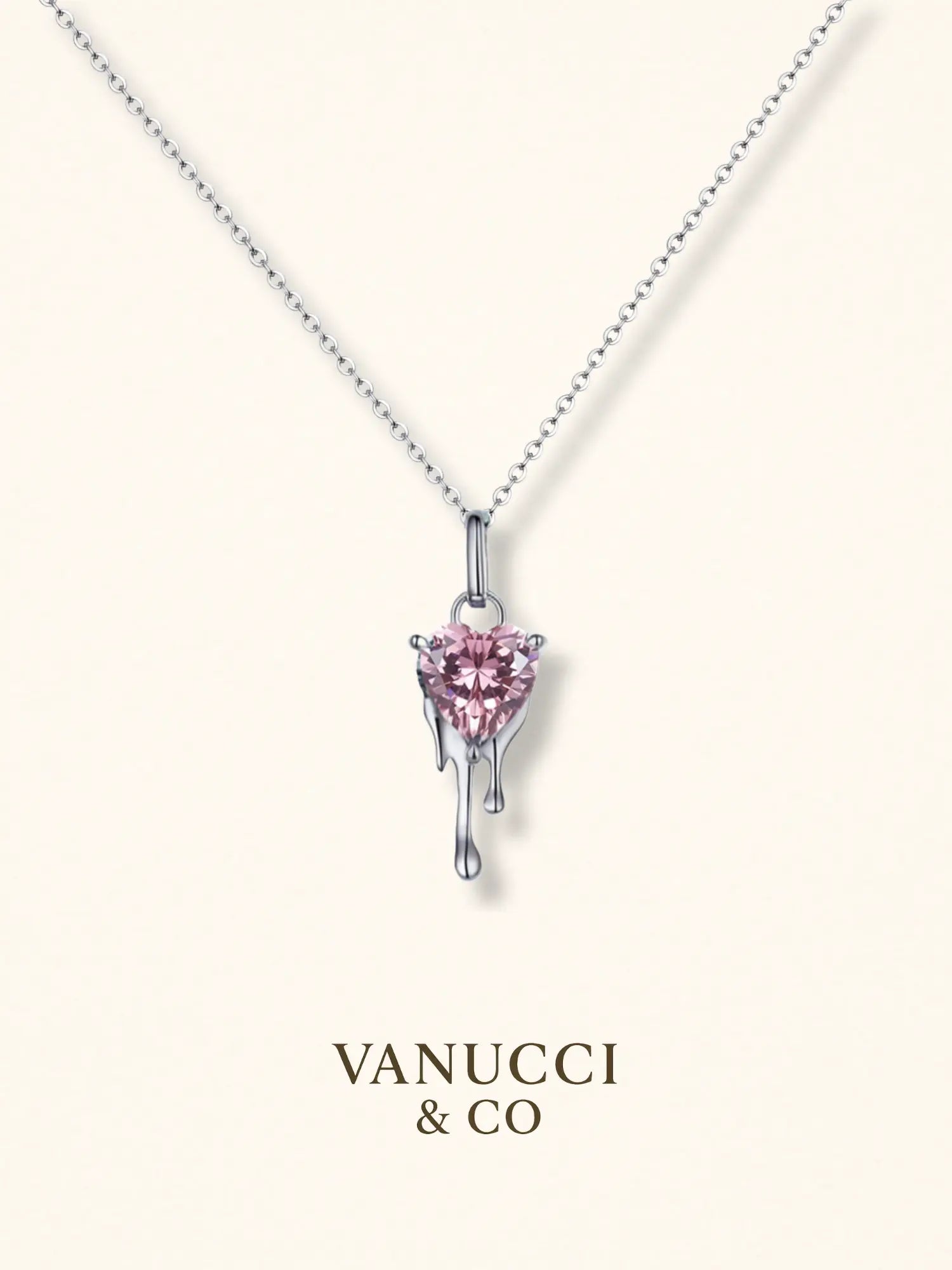 Collar Corazón derretido Plata 925 - VANUCCI & CO