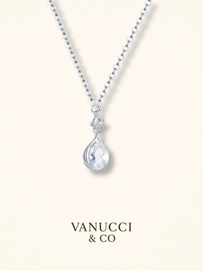 Collar de plata con colgante en forma de gotaPlata 925 - VANUCCI & CO