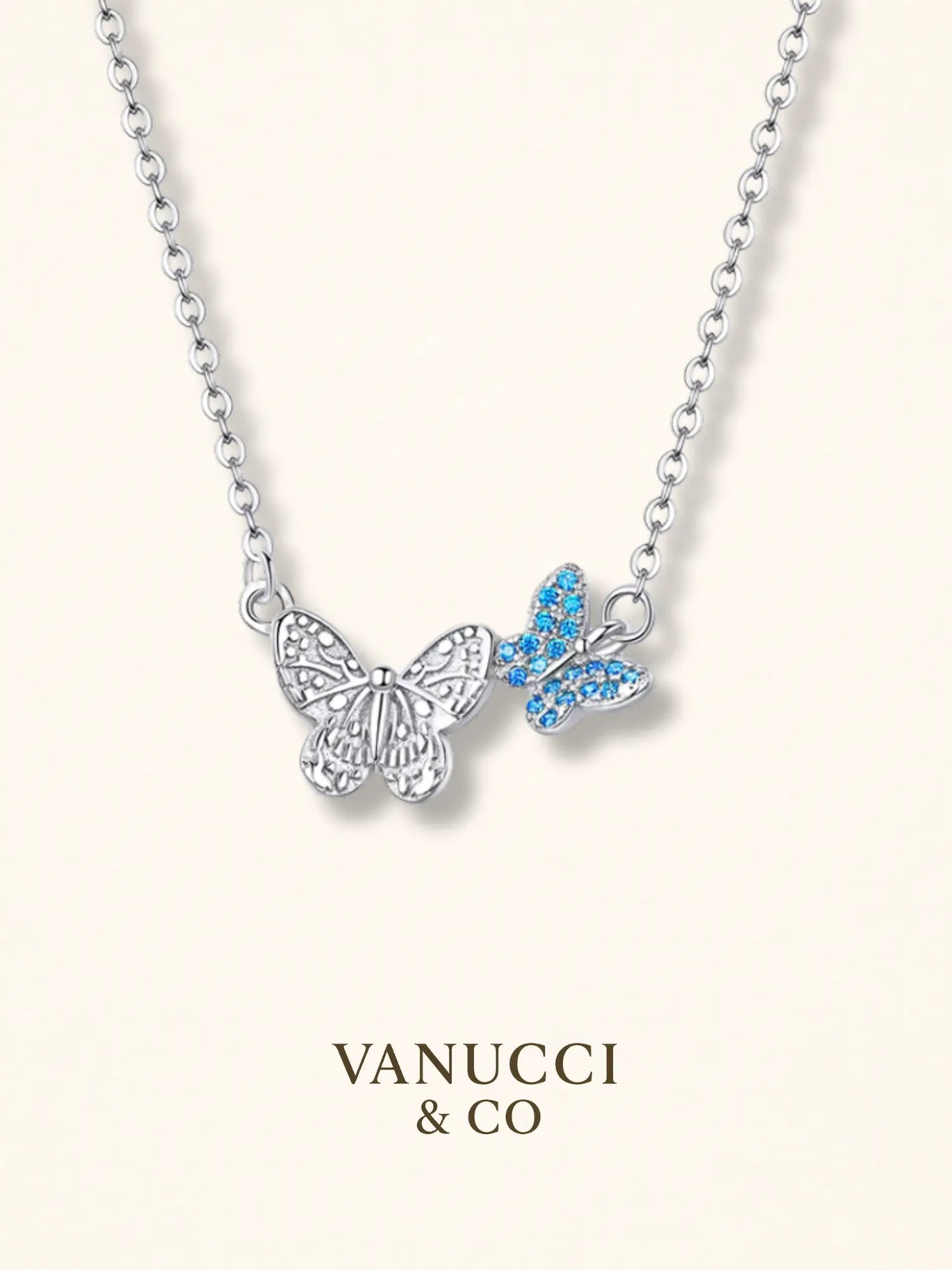 Collar Mariposa Plata 925 - VANUCCI & CO