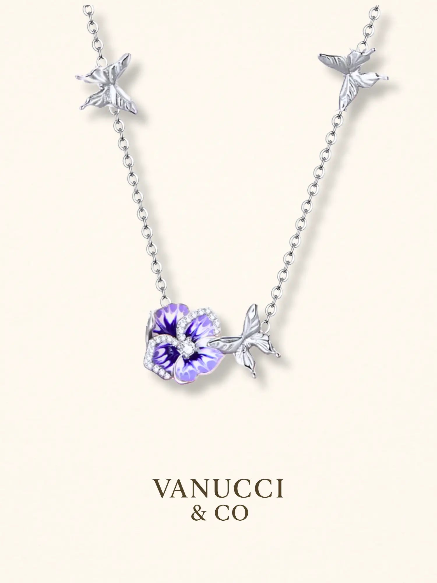 Collar Mariposa Plata 925 - VANUCCI & CO