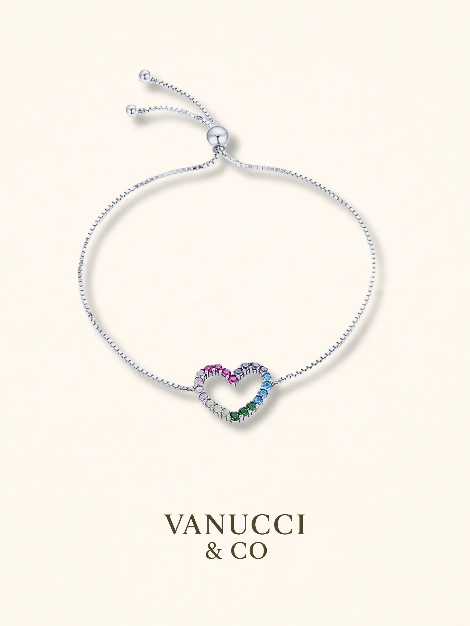 Pulsera Corazón Plata 925 - VANUCCI & CO