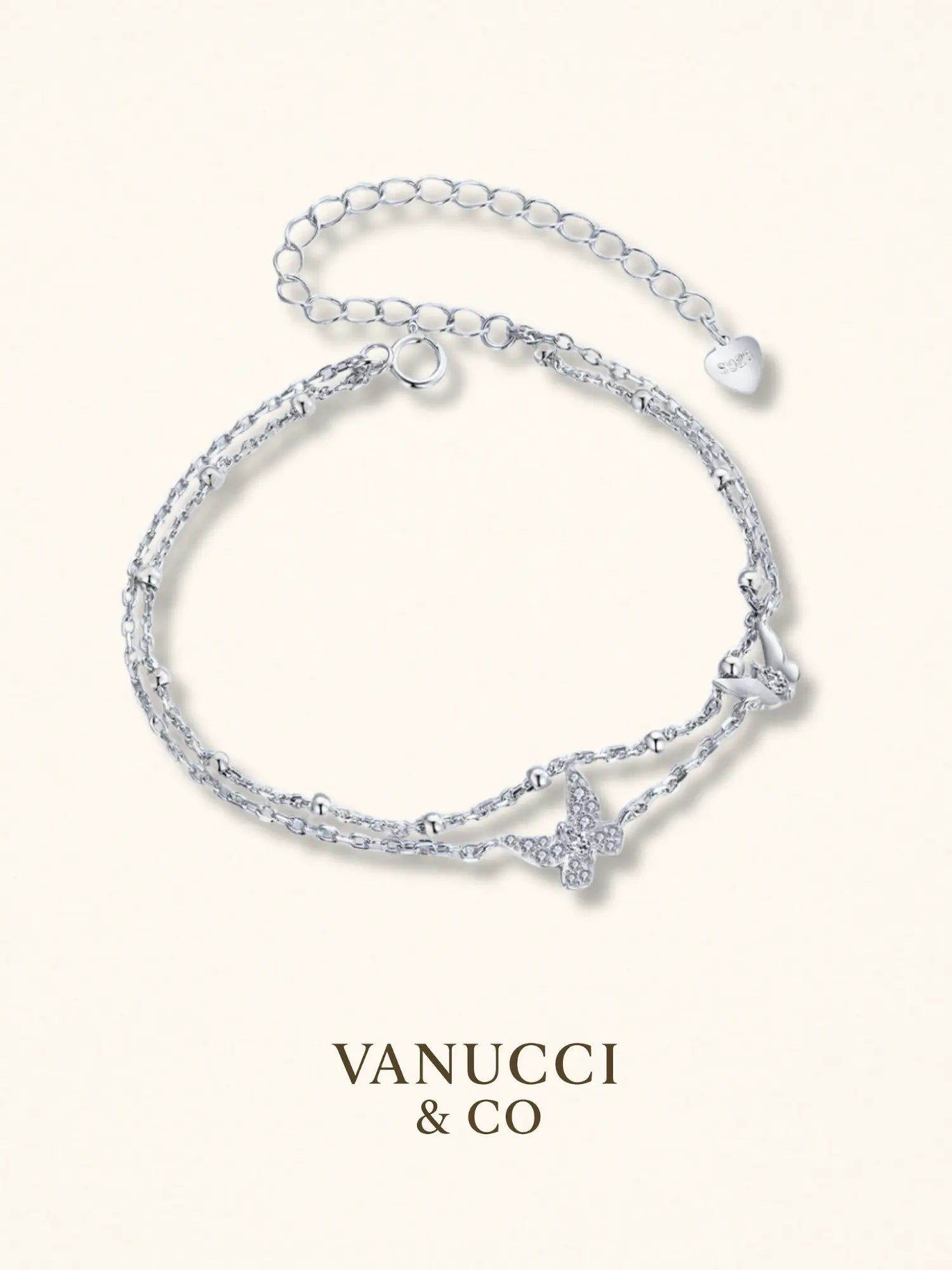 Pulsera Mariposa Plata 925 - VANUCCI & CO