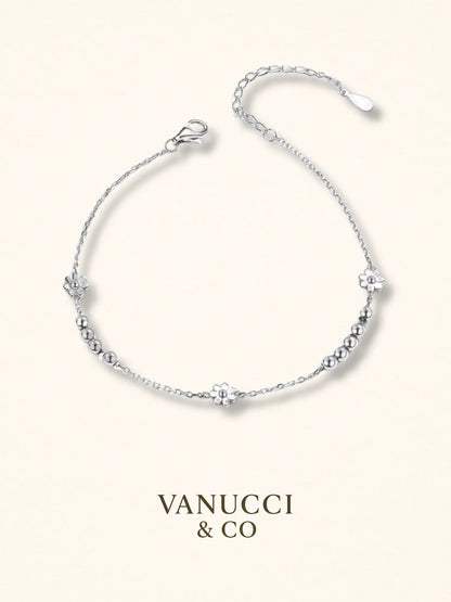 Pulsera Flor Plata 925 - VANUCCI & CO