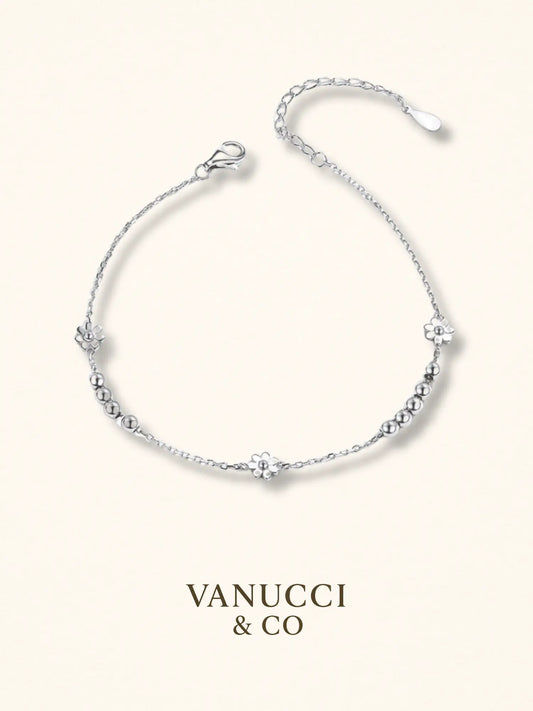 Pulsera Flor Plata 925 - VANUCCI & CO