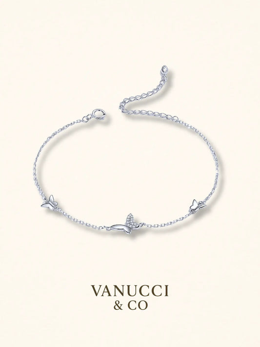 Pulsera Mariposa Plata 925 - VANUCCI & CO