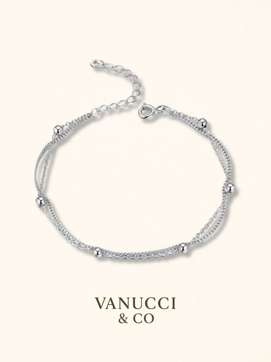 Pulsera doble oro cuentas redondeadas - VANUCCI & CO