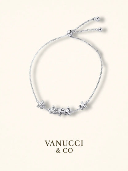 Pulsera margaritas circonias blancas centro - VANUCCI & CO