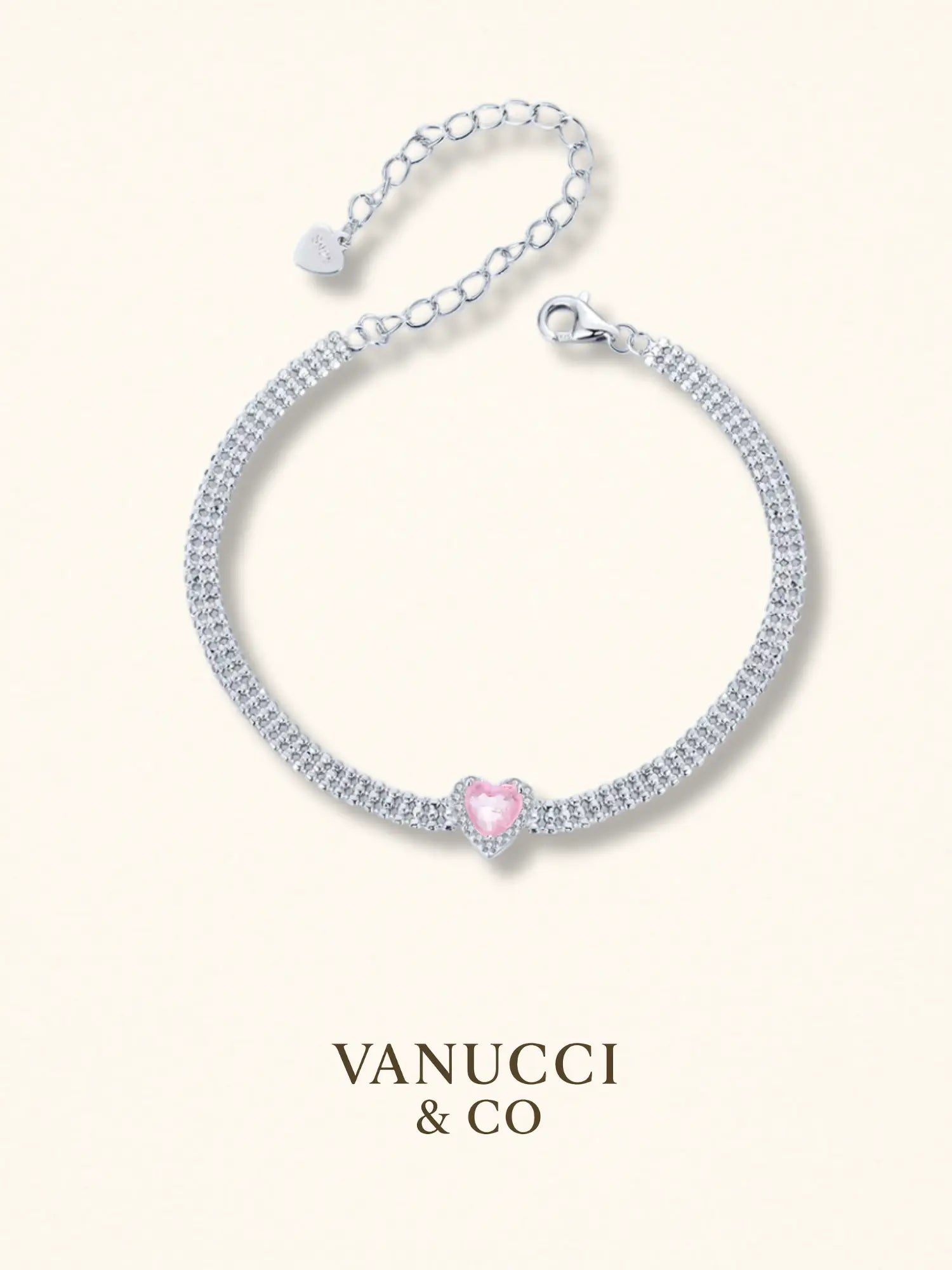 Pulsera de Corazón Plata 925 - VANUCCI & CO