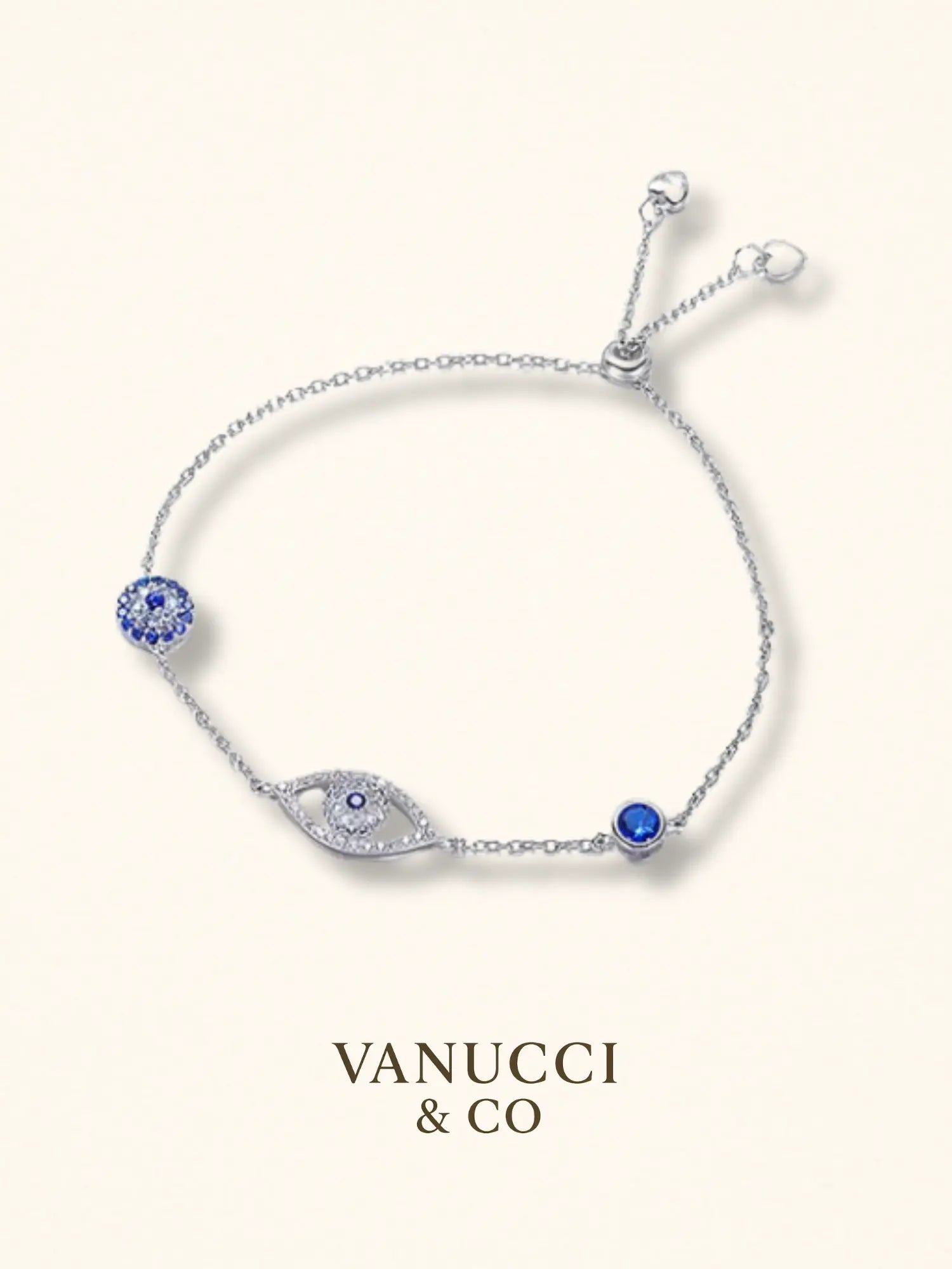 Pulsera ojo azul Plata 925 - VANUCCI & CO