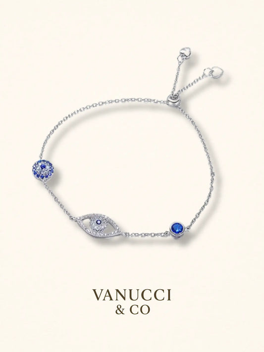 Pulsera ojo azul Plata 925 - VANUCCI & CO