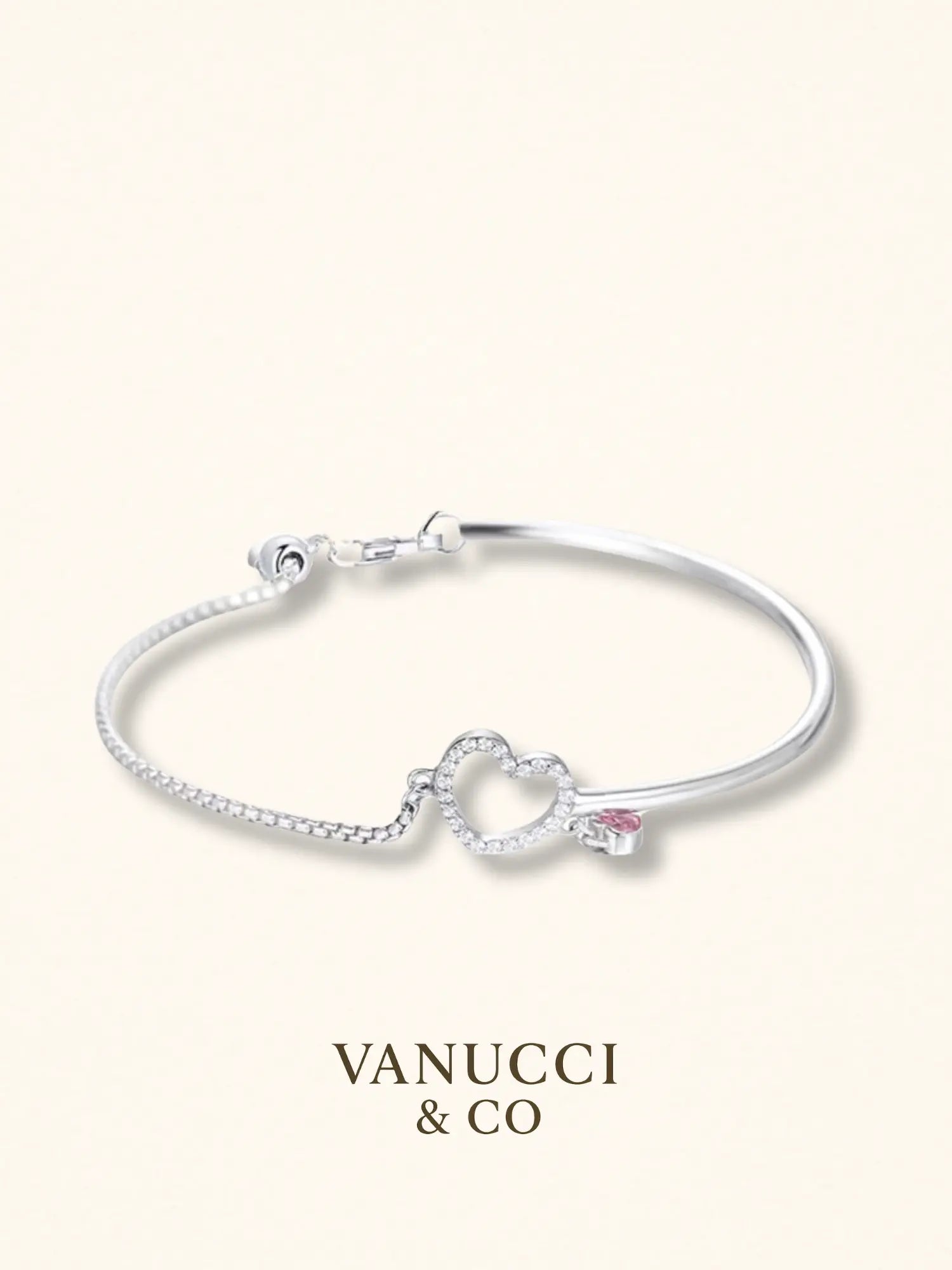 Pulsera Corazón Plata 925 - VANUCCI & CO