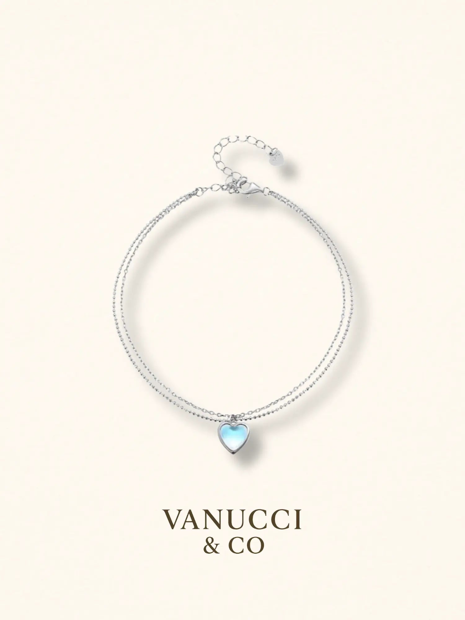 Tobillera Corazón Plata 925 - VANUCCI & CO
