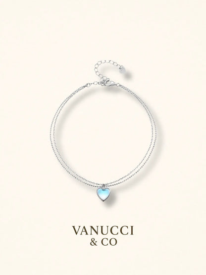 Tobillera Corazón Plata 925 - VANUCCI & CO