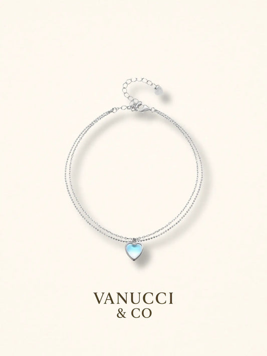 Tobillera Corazón Plata 925 - VANUCCI & CO